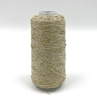 Пряжа Узелковый люрекс, шишибрики, хлопок, цвет номер 1